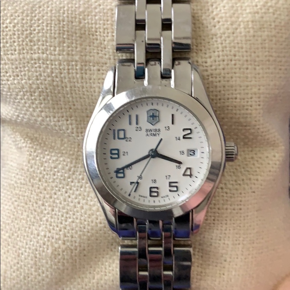 Swiss Army ladies stainless steel watch